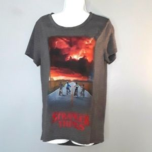 Stranger Things gray tshirt, XL